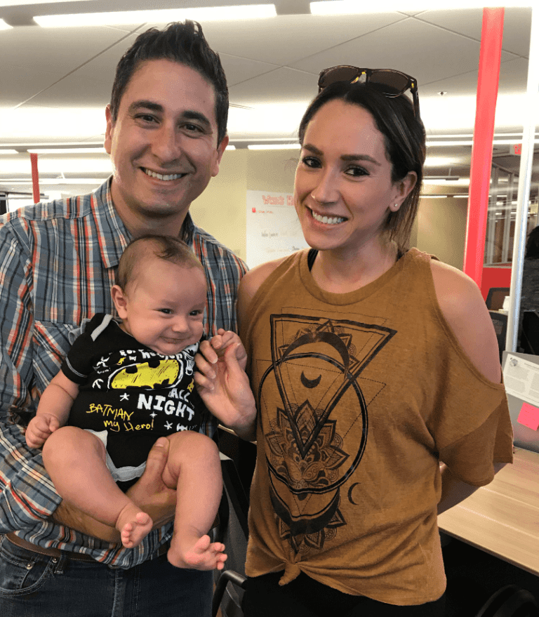 Rami and Lauren Kalla's baby, Austin, came to visit the Point in Time Studios team!